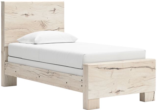 Benchcraft® Lawroy Light Natural Twin Panel Bed-0