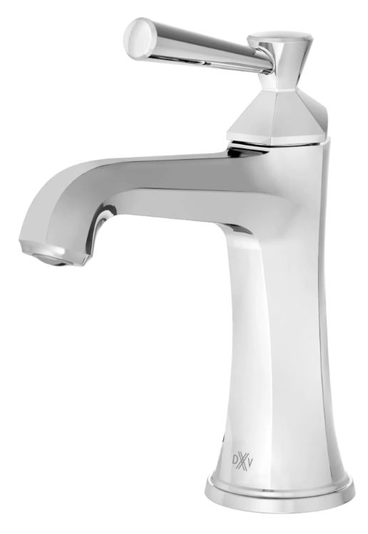 DXV Fitzgerald Polished Chrome Single Handle Bathroom Faucet with Lever Handle-1