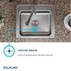 Elkay Celebrity® Brushed Satin 20" 2-Hole Single Bowl Drop-in Laundry Sink-4