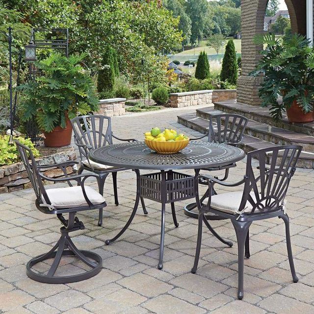 Homestyles® Grenada 5-Piece Khaki Gray Outdoor Dining Set-1