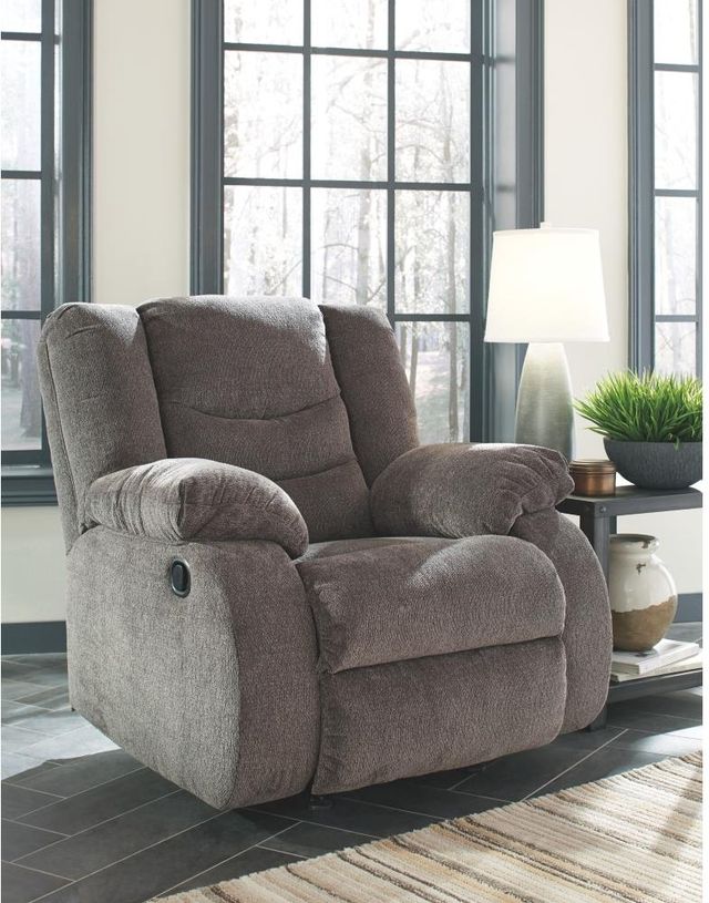 Signature Design by Ashley® Tulen Gray Rocker Recliner-3