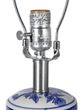A & B Home Blue/White 13" Ceramic Vase Lamp-4