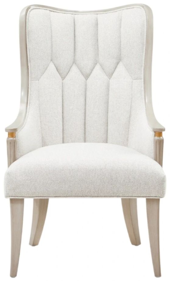 Michael Amini® St. Charles Dove Gray Arm Chair-1