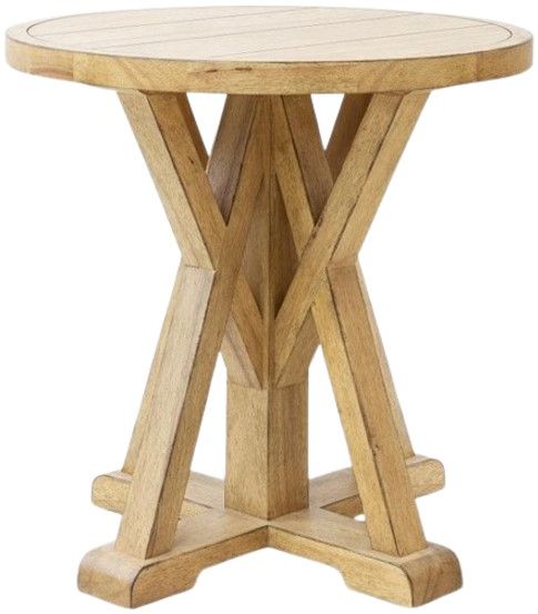 Legacy Classic Today's Traditions Natural Hickory Round End Table-0