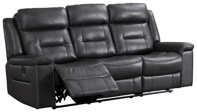 Signature Design by Ashley® McAdoo Charcoal Power Reclining Sofa-2