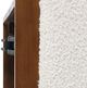 Jofran Inc. Hudson Brown/White Cocktail Ottoman with Casters-5