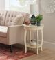 Powell® Rainbow Off-White Round Side Table-1