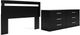 Signature Design by Ashley® Finch 2-Piece Black Queen Panel Headboard Set-0