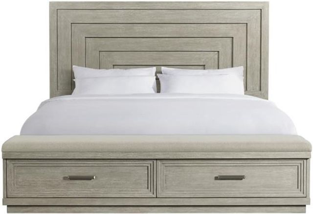 Riverside Furniture Cascade Dovetail King Upholstered Storage Bed-0