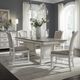 Liberty Furniture Abbey Park 5-Piece Antique White/Weathered Brown Trestle Dining Set-1
