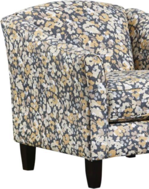 Fusion Furniture Amos Mink Bixby Sunflower Accent Chair-1