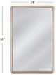 Bassett Mirror Lancelle Silver Wall Mirror-4