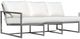 Enclover Acacia Stainless Steel/White Sofa-0
