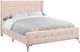 Monarch Specialties Inc. Pink Queen Upholstered Bed-0