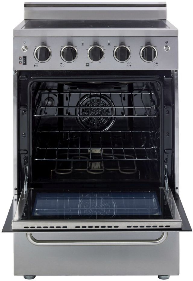 Unique® Appliances Prestige 24" Stainless Steel Freestanding Electric Range-1