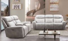 Furniture of America® Artemia 2-Piece Light Taupe Power Reclining Set