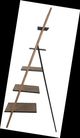 A & B Home Brown Wood Ladder Shelf-2