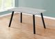 Monarch Specialties Inc. Grey Wood Top Dining Table with Metal Base-2