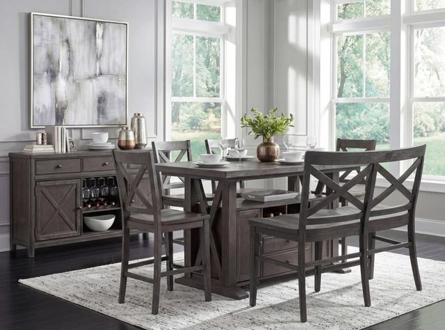 Legacy Classic Briarwood Sable X-Back Counter Height Dining Bench-1