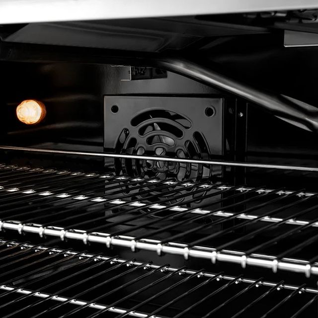 ZLINE 48" 6.7 cu. ft. Gas Range with 8 Burner DuoPro™ Cooktop and Dual Ovens in Satin Stainless Steel with White Matte Doors -4