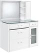 Coaster® Flora 2-Piece White High Gloss Vanity Set with LED Mirror-0