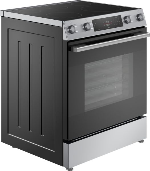 Bosch® 100 Series 30" Stainless Steel Slide-In Electric Range-1