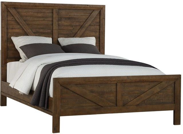 Emerald Home Pine Valley Caramel Brown Queen Panel Bed-0