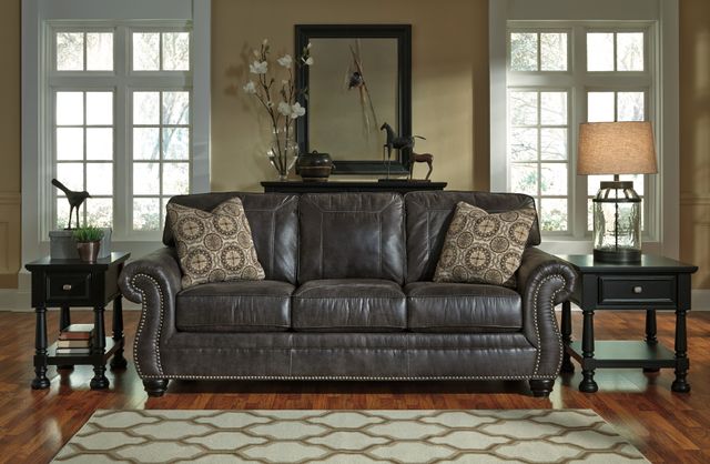 Benchcraft® Breville Charcoal Sofa-3