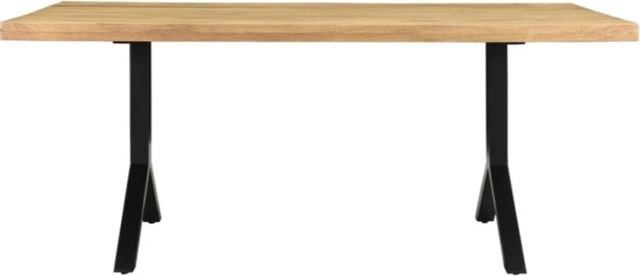 Moe's Home Collection Trix Honey Oak Dining Table with Black Base-3