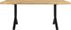 Moe's Home Collection Trix Honey Oak Dining Table with Black Base-3