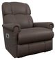 La-Z-Boy® Pinnacle Umber Leather Power Rocking Recliner with Headrest-0