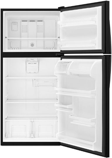 Whirlpool® 30" 18.3 Cu. Ft. Black Top Freezer Refrigerator-1