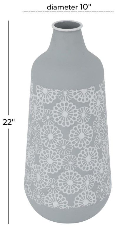 Deco Marche Gray 10" Vase-2