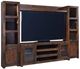 aspenhome® Contemporary Alder Tobacco 72" Entertainment Wall-0