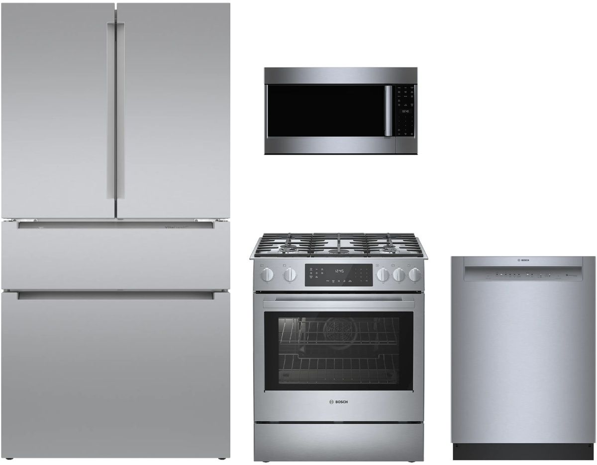 Bosch 4 Piece Stainless Steel Kitchen Package