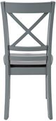 Jofran Inc. Asbury Park Autumn Brown/Gray X-Back Side Chair-3