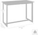 Armen Living Cayman Black Aluminum Outdoor Bar Height Dining Table-4