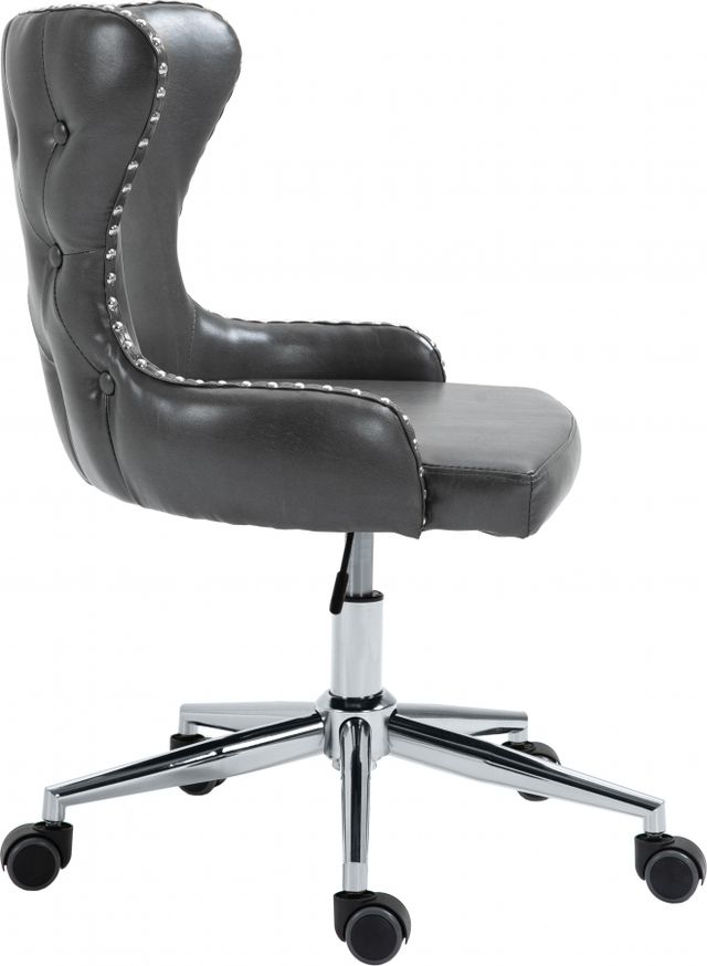 Meridian Furniture Hendrix Grey Faux Leather Office Chair-3