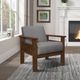 Mazin Furniture Helena Gray Upholstered Storage Accent Chair-4