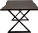 Porter International Designs Manzanita Midnight 82" X-Base Dining Table-2