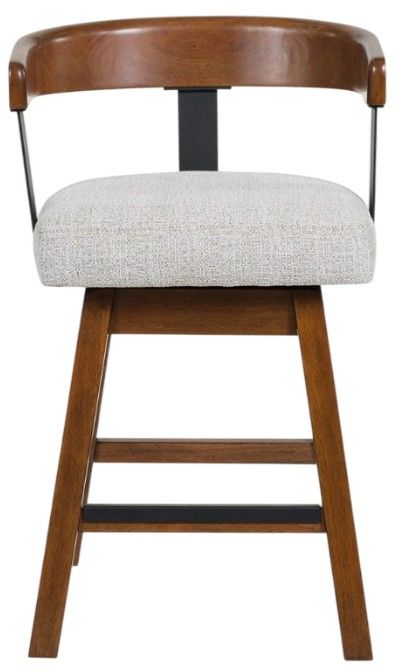 Signature Design by Ashley® Ralene Medium Brown Swivel Bar Stool-1