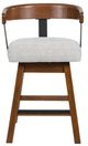 Signature Design by Ashley® Ralene Medium Brown Swivel Bar Stool-1