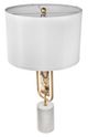 A & B Home White 15" Marble Table Lamp-1