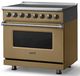 Viking® 5 Series 36" Golden Hour Pro Style Induction Range with Polished Chrome Trim-2