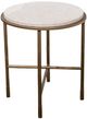Signature Design by Ashley® Alben White End Table with Antique Gold Base-0