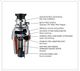 XO 1 HP Continuous Feed Stainless Steel Garbage Disposer-4