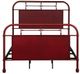 Liberty Furniture Vintage Series Antique Red Full Youth Metal Bed-0