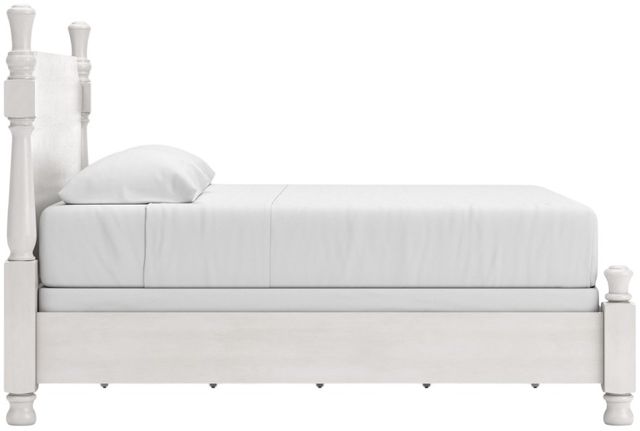 Signature Design by Ashley® Rowlenstown Antique White King Poster Bed-3
