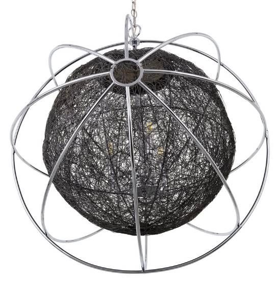 YHD Chrome 3-Light Orb Chandelier-3