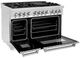 ZLINE 48" Satin Stainless Steel Pro Style Dual Fuel Range-4
